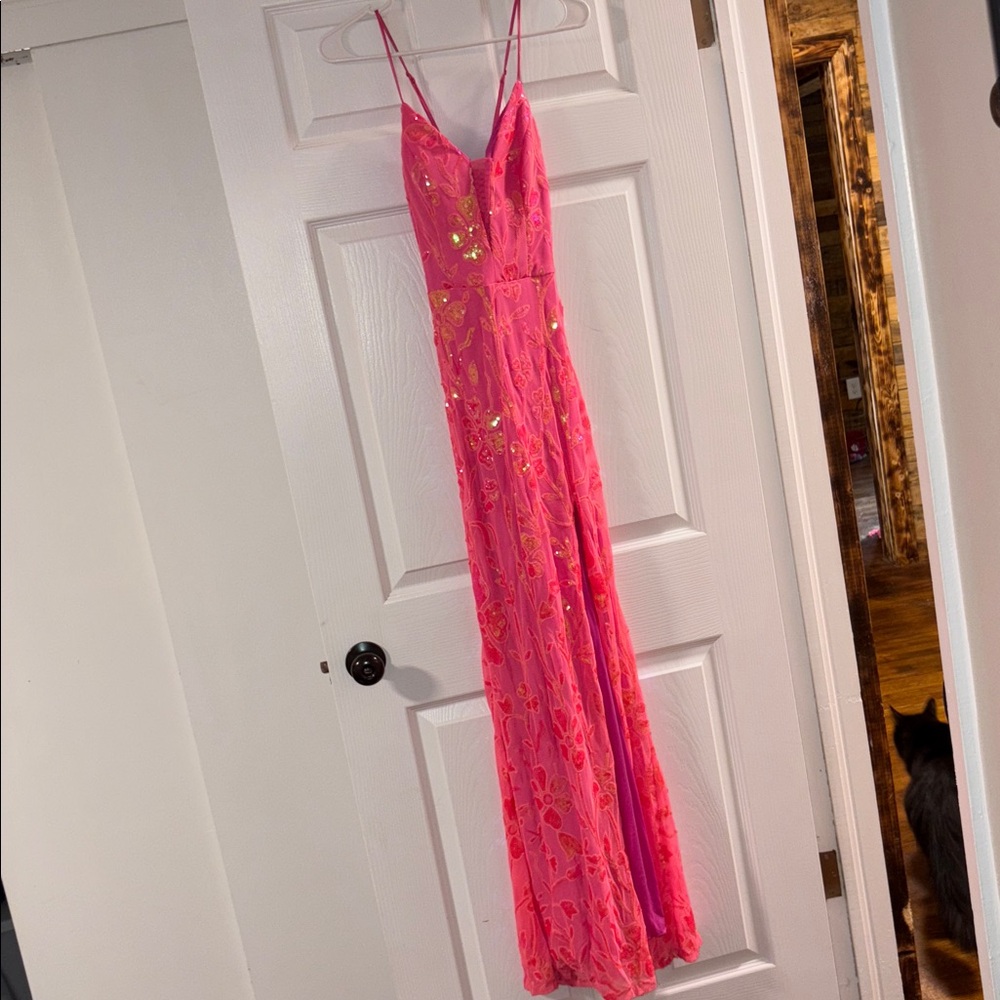 City Triangles Pink Maxi Dress